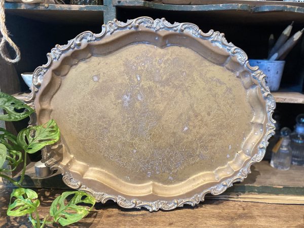 Antique Old Gold Platter